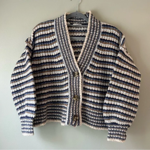 Madewell Waller Crop Cardigan Sweater - Picture 1 of 12